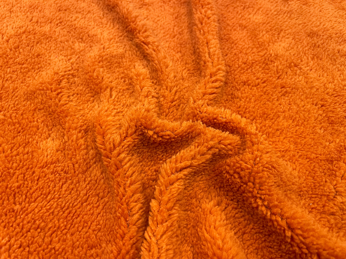 Orange, Faux Fur fabric - 20 x 5.5 inches – Bonny Bubbles