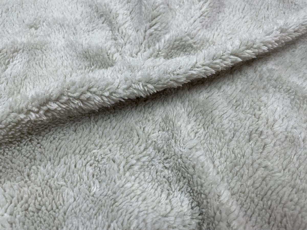 Light Blue Sherpa Faux Fur #22 100% Polyester Medium Pile Super Soft  Stretch Fabric Very Soft 58-60 Wide By The Yard