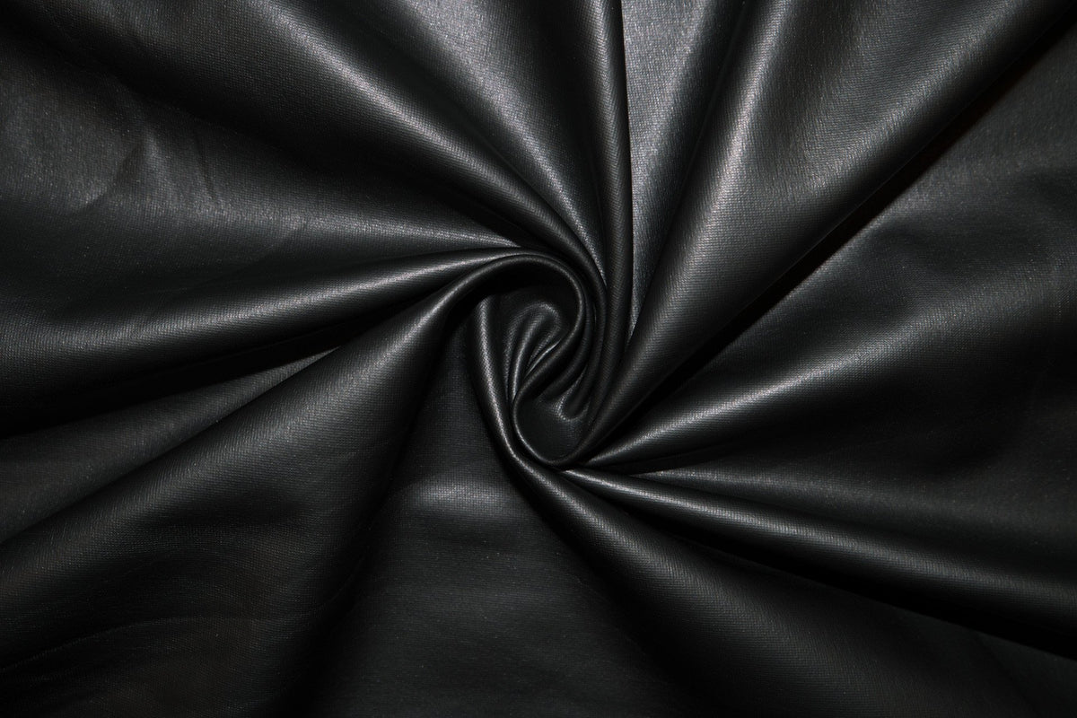 Matte Faux Leather Felt Sheets Black 