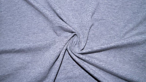 Heather Gray #14 200GSM Cotton Spandex Jersey Knit Stretch Exercise Fitness Apparel Fabric Photography 58"-60" Wide By The Yard