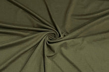 Load image into Gallery viewer, Military Green #64 Double Brushed Polyester Spandex Apparel Stretch Fabric 190 GSM 58&quot;-60&quot; Wide By The Yard