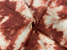 Load image into Gallery viewer, Tie-Dye Brushed Waffle Knit Print #33 Reds Whites Poly Rayon Spandex 200 GSM Medium Weight 58&quot;-60&quot; Wide By The Yard