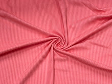 Load image into Gallery viewer, Rose DBP 4X2 Rib Knit #19 Double Brushed Polyester Spandex Stretch 190GSM Apparel Fabric 58&quot;-60&quot; Wide By The Yard