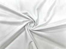 Load image into Gallery viewer, Matte White Pleather #2 Faux Leather Stretch Vinyl Polyester Spandex 190 GSM Apparel Craft Fabric 58&quot;-60&quot; Wide By The Yard