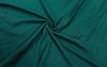 Load image into Gallery viewer, Emerald DBP 4X2 Rib Knit #28 Double Brushed Polyester Spandex Stretch 190GSM Apparel Fabric 58&quot;-60&quot; Wide By The Yard