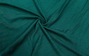 Emerald DBP 4X2 Rib Knit #28 Double Brushed Polyester Spandex Stretch 190GSM Apparel Fabric 58"-60" Wide By The Yard