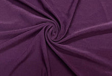 Load image into Gallery viewer, Eggplant #75 Double Brushed Polyester Spandex Apparel Stretch Fabric 190 GSM 58&quot;-60&quot; Wide By The Yard