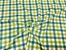 Load image into Gallery viewer, Gingham St. Patrick&#39;s Day DBP Print #717 Double Brushed Polyester Spandex Apparel Stretch Fabric 190 GSM 58&quot;-60&quot; Wide By The Yard