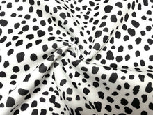 Load image into Gallery viewer, Dalmatian Spot Animal Super Scuba Techno Print #91 Double Knit Stretch Fabric Poly Spandex Apparel Craft Fabric 58&quot;-60&quot; Wide By The Yard