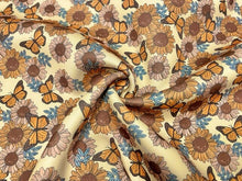 Load image into Gallery viewer, Brittany Frost Designs Butterflies Super Scuba Print #133 Knit Stretch Fabric Poly Spandex Apparel Craft Fabric 58&quot;-60&quot; Wide By The Yard