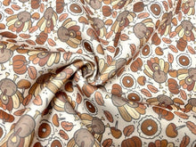 Load image into Gallery viewer, Brittany Frost Designs Thanksgiving Super Scuba Techno Print #171 Double Knit Stretch Fabric Poly Spandex Fabric 58&quot;-60&quot; Wide By The Yard