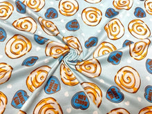 Load image into Gallery viewer, Brittany Frost Designs Honey Bun DBP Print #928 Double Brushed Polyester Spandex Apparel Stretch Fabric 190 GSM 58&quot;-60&quot; Wide By The Yard