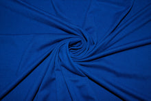 Load image into Gallery viewer, Blue #18  Double Brushed Polyester Spandex Apparel Stretch Fabric 190 GSM 58&quot;-60&quot; Wide By The Yard