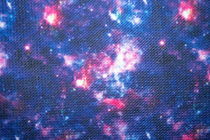 Galaxy Bullet Print #153 Ribbed Scuba Techno Double Knit 2-Way Stretch Poly Spandex Apparel Craft Fabric 58"-60" Wide BTY