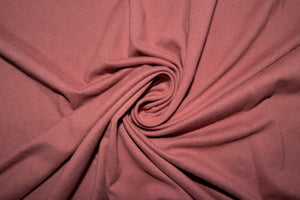 Mauve #21  Double Brushed Polyester Spandex Apparel Stretch Fabric 190 GSM 58"-60" Wide By The Yard