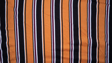Load image into Gallery viewer, Double Brushed Poly Varsity Stripe Print #89 Polyester Spandex Apparel Stretch Fabric 190 GSM 58&quot;-60&quot; Wide By The Yard