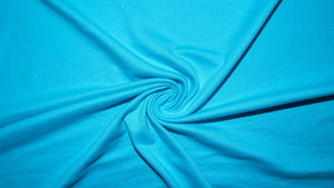 Aqua #43 Double Brushed Polyester Spandex Apparel Stretch Fabric 190 GSM 58"-60" Wide By The Yard