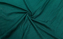 Load image into Gallery viewer, Emerald DBP 4X2 Rib Knit #28 Double Brushed Polyester Spandex Stretch 190GSM Apparel Fabric 58&quot;-60&quot; Wide By The Yard