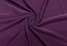 Load image into Gallery viewer, Eggplant #75 Double Brushed Polyester Spandex Apparel Stretch Fabric 190 GSM 58&quot;-60&quot; Wide By The Yard