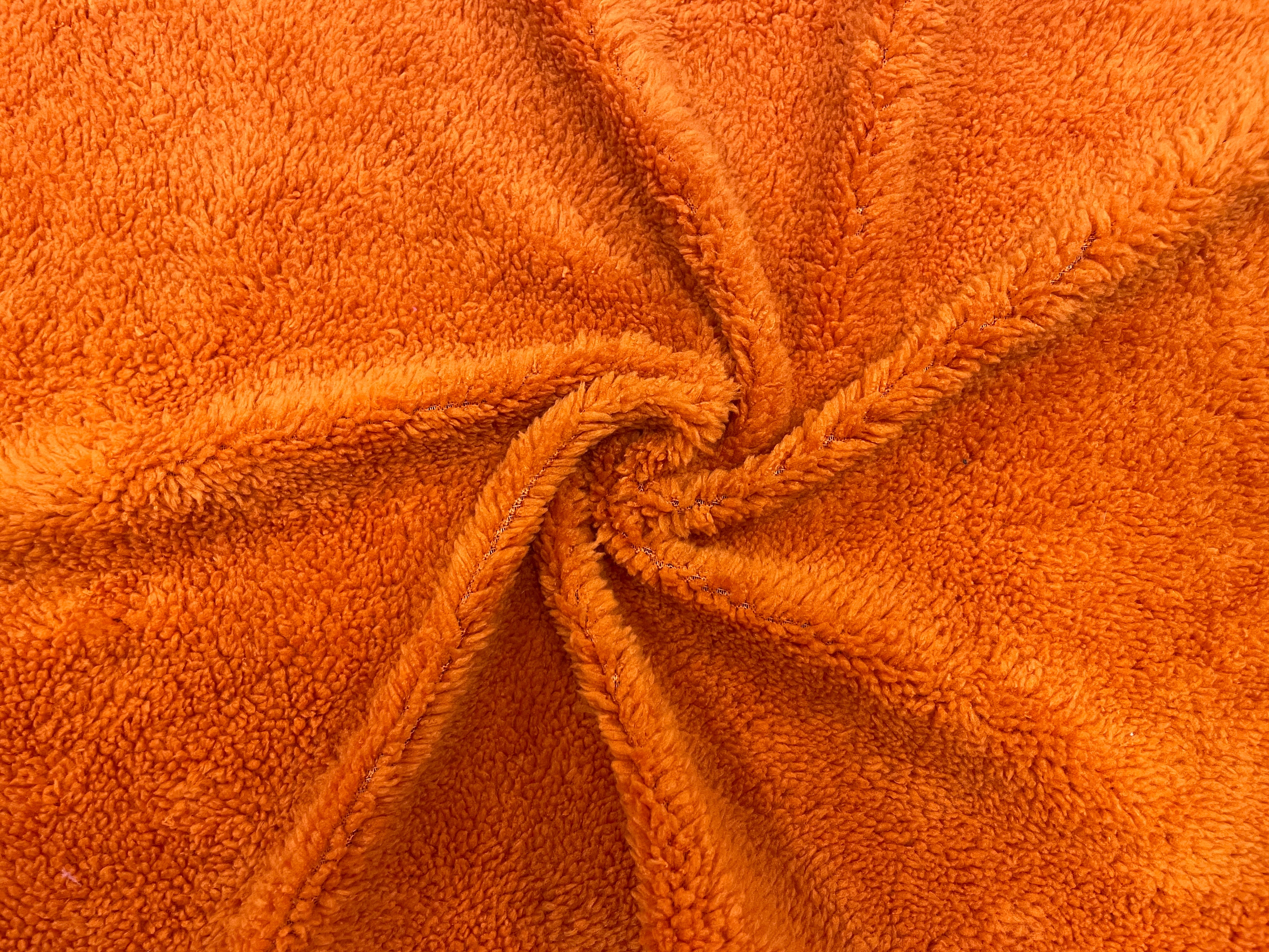 Orange, Faux Fur fabric - 20 x 5.5 inches – Bonny Bubbles