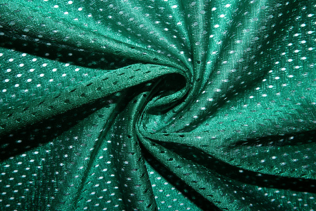 GREEN Polyester Small Hole Athletic Sports Mesh Fabric 60 In. Sold by the  Yard 