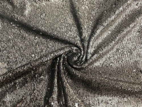 Grey Stretch Velvet Sequin Fabric by The Yard, Glitter Spandex Material –  Ideal for Sewing, DIY, Crafts, Apparel, Decoration, & More - Sample/Swatch