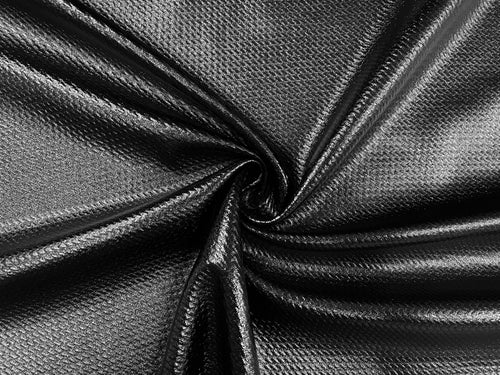 Extra Stretchy Pleather Matte Black | Harts Fabric